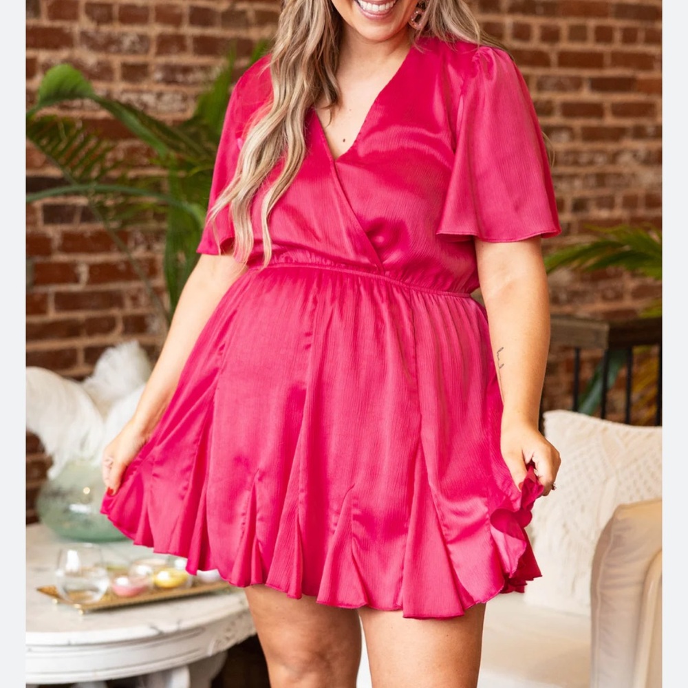 Chic Soul My Precious One Dress, Fuchsia